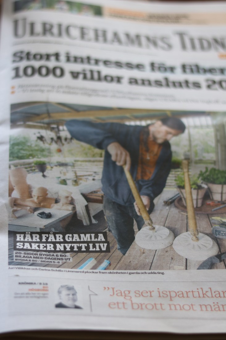 Tidningsreportage Ulricehamnstidningen  8 150919